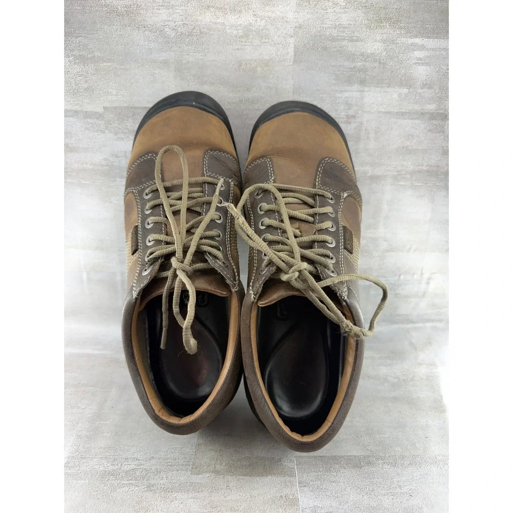 Keen Presidio Men Brown Leather Walking Shoes 1007722 Size 13